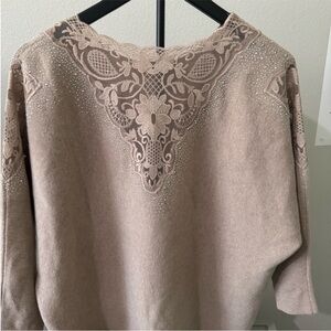 Ava Rose lace sweater